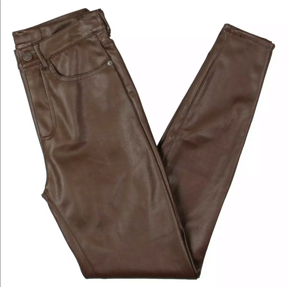 Vegan leather pants
